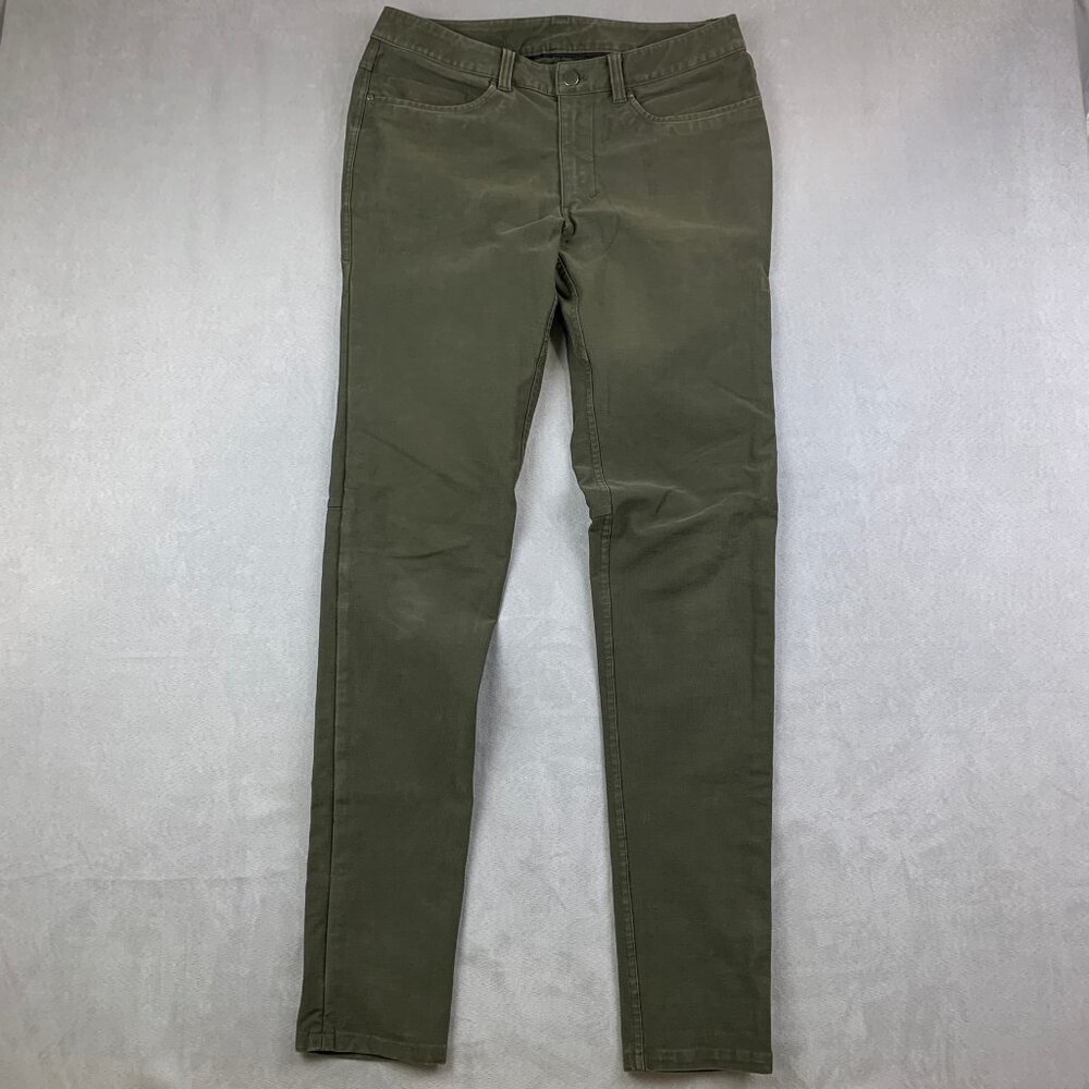 Lululemon Men Pants 30 Green Jeans ABC Skinny-Fit Utilitech Tapered 30x34 M5AD0S